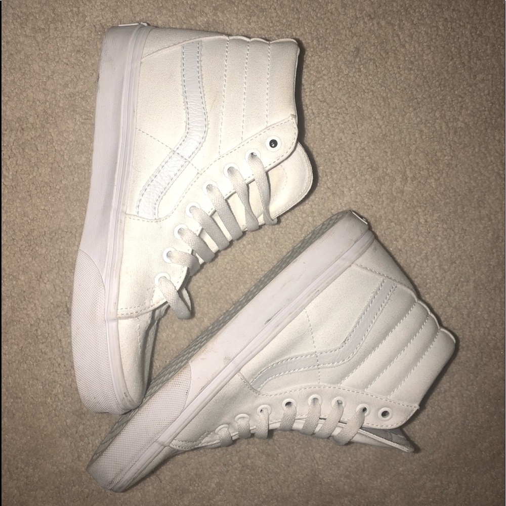 Classic All White High-Top Vans